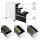 SONGMICS Rollcontainer weiß 3 Auszüge 30,0 x 46,0 x 59,2 cm