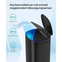 SONGMICS Mülleimer 50,0 l schwarz