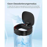 SONGMICS Mülleimer 50,0 l schwarz