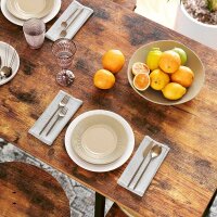 VASAGLE Bistrotisch rechteckig Spanplatte braun 109,0 x 60,0 x 100,0 cm, 1 St.