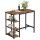 VASAGLE Bistrotisch rechteckig Spanplatte braun 109,0 x 60,0 x 100,0 cm, 1 St.