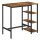 VASAGLE Bistrotisch rechteckig Spanplatte braun 109,0 x 60,0 x 100,0 cm, 1 St.
