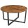 VASAGLE Couchtisch rund Spanplatte braun 88,0 x 88,0 x 47,0 cm, 1 St.