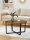 VASAGLE Couchtisch rund Spanplatte braun 88,0 x 88,0 x 47,0 cm, 1 St.