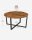 VASAGLE Couchtisch rund Spanplatte braun 88,0 x 88,0 x 47,0 cm, 1 St.