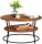 VASAGLE Couchtisch rund Spanplatte braun 80,0 x 80,0 x 45,0 cm, 1 St.