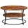 VASAGLE Couchtisch rund Spanplatte braun 80,0 x 80,0 x 45,0 cm, 1 St.