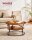 VASAGLE Couchtisch rund Spanplatte braun 80,0 x 80,0 x 45,0 cm, 1 St.