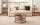 VASAGLE Couchtisch rund Spanplatte braun 80,0 x 80,0 x 45,0 cm, 1 St.