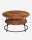 VASAGLE Couchtisch rund Spanplatte braun 80,0 x 80,0 x 45,0 cm, 1 St.