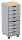 PAPERFLOW Bürowagen grau 28,8 x 35,0 x 74,5, ohne Rollen 69,0 cm