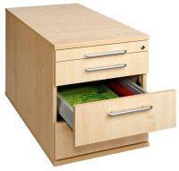 HAMMERBACHER Solid TC30 Rollcontainer ahorn 4 Auszüge 42,8 x 80,0 x 51,2 cm