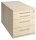HAMMERBACHER Solid TC30 Rollcontainer ahorn 4 Auszüge 42,8 x 80,0 x 51,2 cm