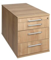 HAMMERBACHER Solid TC30 Rollcontainer nussbaum 4...