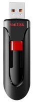 SanDisk USB-Stick Cruzer Glide schwarz, rot 128 GB