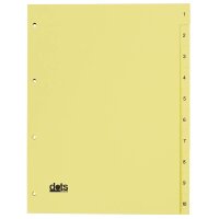 dots Ordnerregister DIN A4 Vollformat 1-10 gelb...