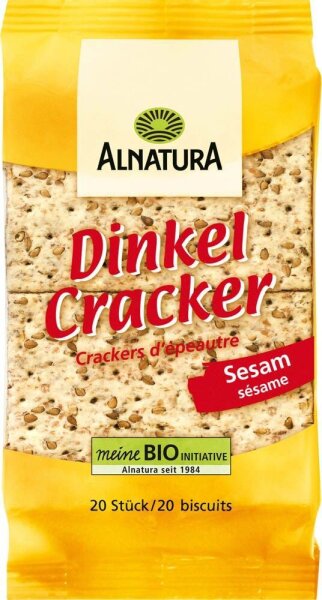 ALNATURA Bio Dinkel Cracker Sesam 100,0 g, 1 St.