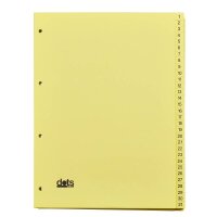 dots Ordnerregister Vollformat 1-31 gelb 31-teilig, 5 Satz
