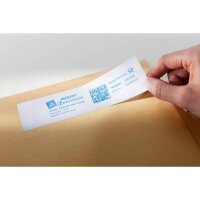 500 AVERY Zweckform Frankieretiketten 3444 weiß 132,0 x 45,0 mm