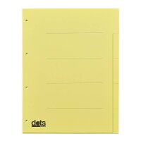 dots Ordnerregister DIN A4 Vollformat blanko gelb...