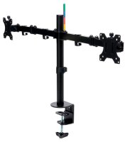 Kensington Monitor-Halterung SmartFit Ergo Dual K55409WW schwarz für 2 Monitore, Tischklemme, Tischbohrung