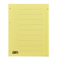 dots Ordnerregister DIN A4 Vollformat blanko gelb...