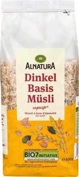 ALNATURA Bio Dinkel Basis Müsli 500,0 g, 1 St.