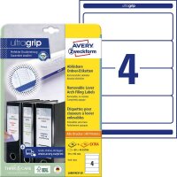 120 AVERY Zweckform Ordneretiketten L6061REV-20 weiß