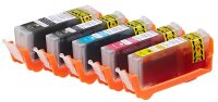 edding EDD-514 schwarz, cyan, magenta, gelb Druckerpatronen kompatibel zu Canon PGI-570XL/CLI-571XL BK/C/M/Y, 5er-Set
