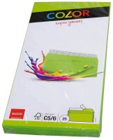 ELCO Briefumschläge Color DIN lang ohne Fenster intensivgrün haftklebend 25 St.