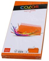 ELCO Briefumschläge Color DIN lang ohne Fenster orange haftklebend 25 St.