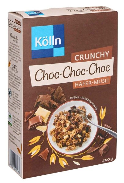 Kölln Chrunchy Choc Choc Hafer Müsli 400,0 g, 1 St.