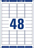 480 AVERY Zweckform Adressetiketten 7636-10 weiß 45,7 x 21,2 mm