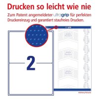 20 AVERY Zweckform Versandetiketten 7168-10 weiß 199,6 x 143,5 mm