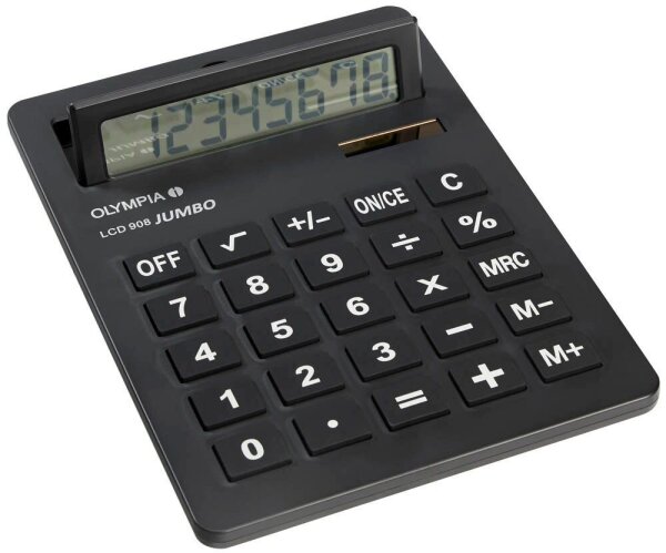OLYMPIA LCD-908 Jumbo Tischrechner schwarz