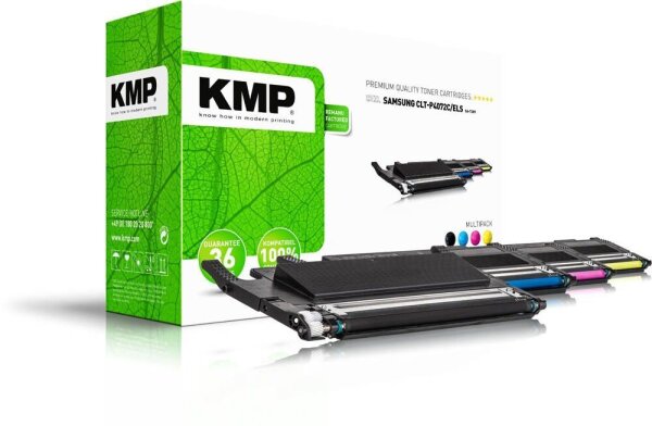 KMP SA-T38V  schwarz, cyan, magenta, gelb Toner kompatibel zu SAMSUNG CLT-P4072C (SU382A), 4er-Set