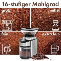 ProfiCook PC-EKM 1205 Kaffeemühle silber/schwarz 200 W
