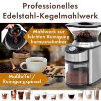 ProfiCook PC-EKM 1205 Kaffeemühle silber/schwarz 200 W