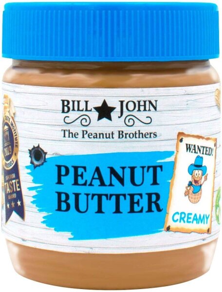 BILL & JOHN  CREAMY Erdnussbutter, 350,0 g