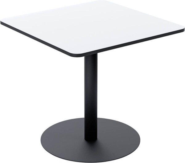 meet powered by PAPERFLOW MEZZO Bistrotisch quadratisch MDF-Platte weiß 80,0 x 80,0 x 75,0 cm, 1 St.
