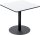 meet powered by PAPERFLOW MEZZO Bistrotisch quadratisch MDF-Platte weiß 80,0 x 80,0 x 75,0 cm, 1 St.