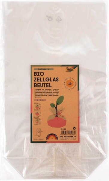 folia Zellglas-Bodenbeutel 18,0 x 30,0 cm, 10 St.