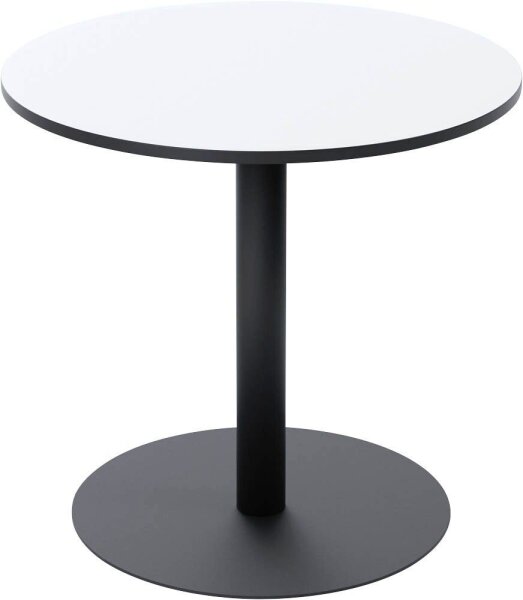 meet powered by PAPERFLOW MEZZO Bistrotisch rund MDF-Platte weiß 80,0 x 80,0 x 75,0 cm, 1 St.
