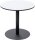 meet powered by PAPERFLOW MEZZO Bistrotisch rund MDF-Platte weiß 80,0 x 80,0 x 75,0 cm, 1 St.