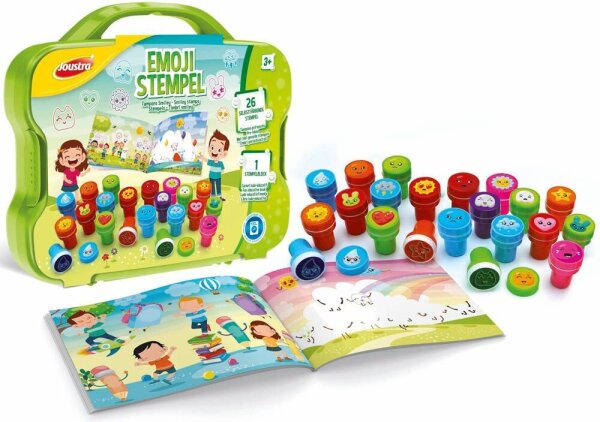 26 Joustra® Emoji Motivstempel-Set Emoji