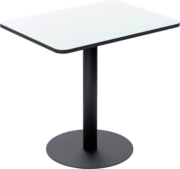 meet powered by PAPERFLOW MEZZO Bistrotisch rechteckig MDF-Platte weiß 80,0 x 60,0 x 75,0 cm, 1 St.