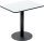meet powered by PAPERFLOW MEZZO Bistrotisch rechteckig MDF-Platte weiß 80,0 x 60,0 x 75,0 cm, 1 St.