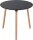meet powered by PAPERFLOW PALOMBA Bistrotisch rund MDF-Platte schwarz 80,0 x 80,0 x 75,0 cm, 1 St.