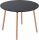 meet powered by PAPERFLOW PALOMBA Bistrotisch rund MDF-Platte schwarz 100,0 x 100,0 x 75,0 cm, 1 St.