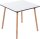 meet powered by PAPERFLOW PALOMBA Bistrotisch quadratisch MDF-Platte weiß 80,0 x 80,0 x 75,0 cm, 1 St.